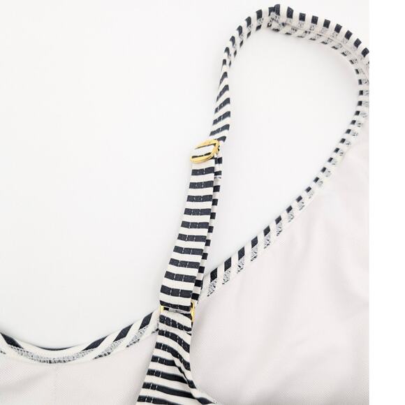 Bleu Rod Beattie Women's The Line Colorblock Striped One Piece Swimsuit Size 8 - Picture 9 of 9